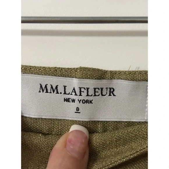 MM La Fleur The Dietrich Green Linen Blend‎ Blazer Pants Suit Set Mix M-8 - Picture 9 of 12